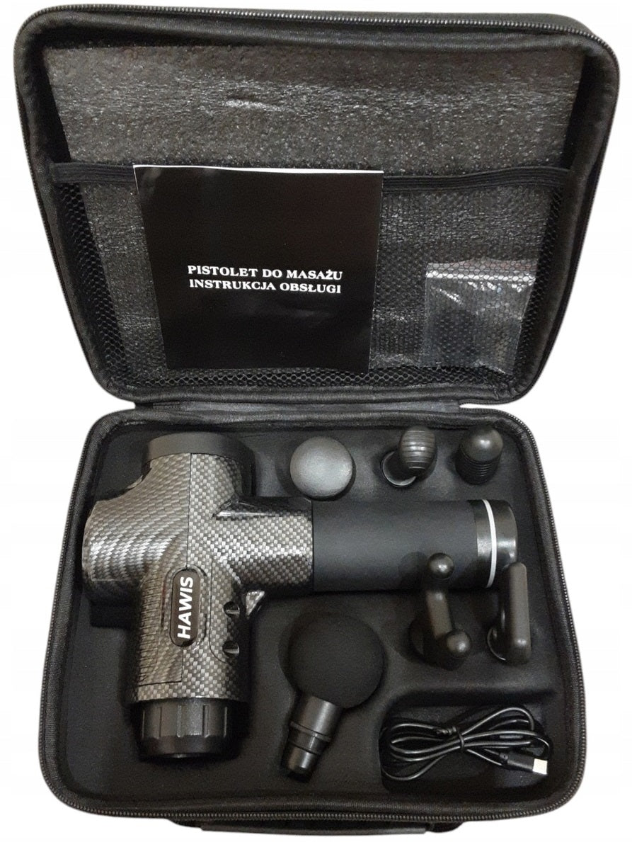 PROFESSIONAL GUN BRAND HAWIS BODY MASSAGE REPLACEABLE TIPS 30 MODES Brand no brand
