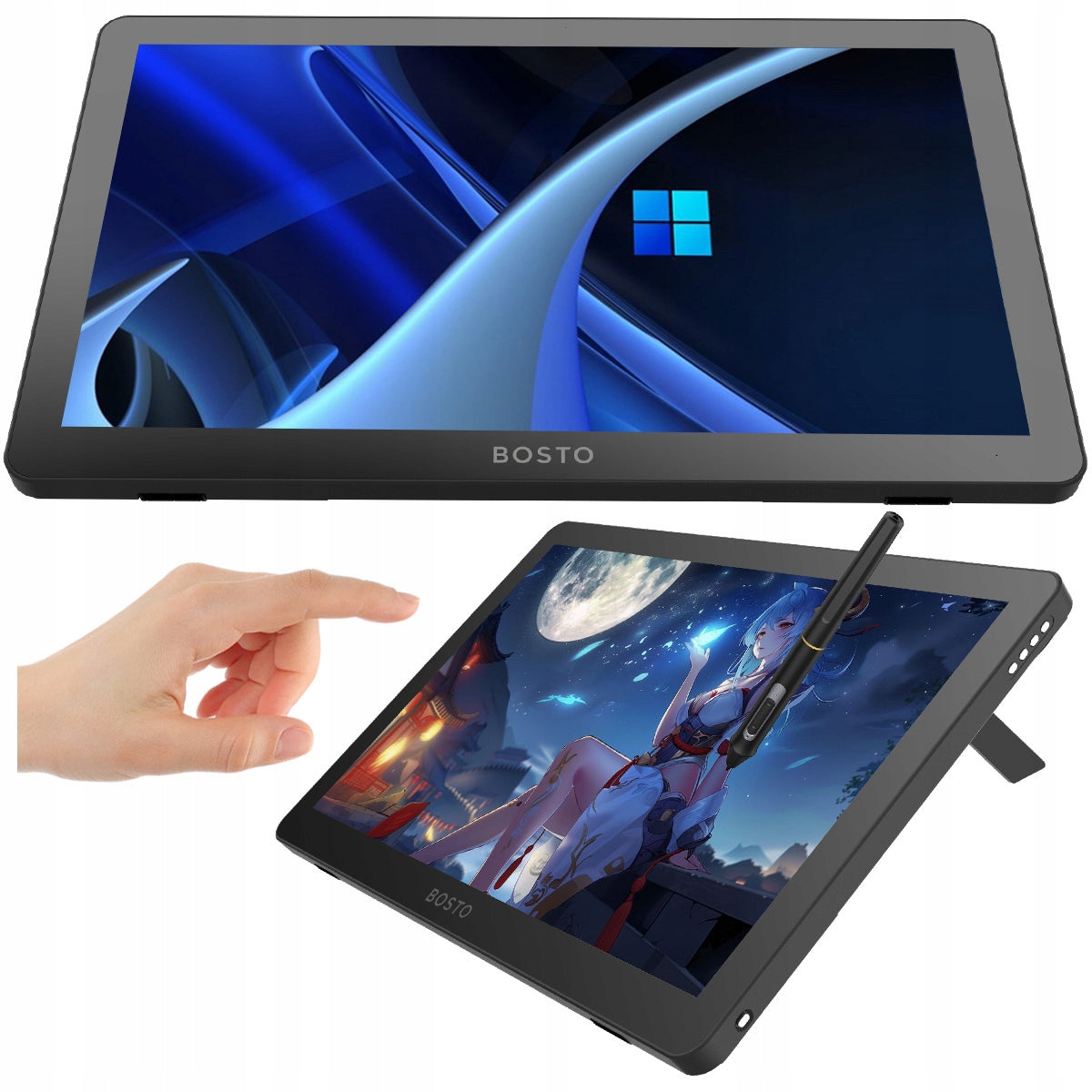 PROFESSIONAL Graphics Tablet Computer BOSTO X6 N100 + 16GB + 512GB TOUCH Brand BOSTO