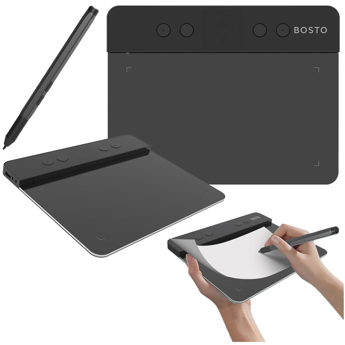 PROFESSIONAL Graphics Tablet with Pen 16384 BOSTO T430K