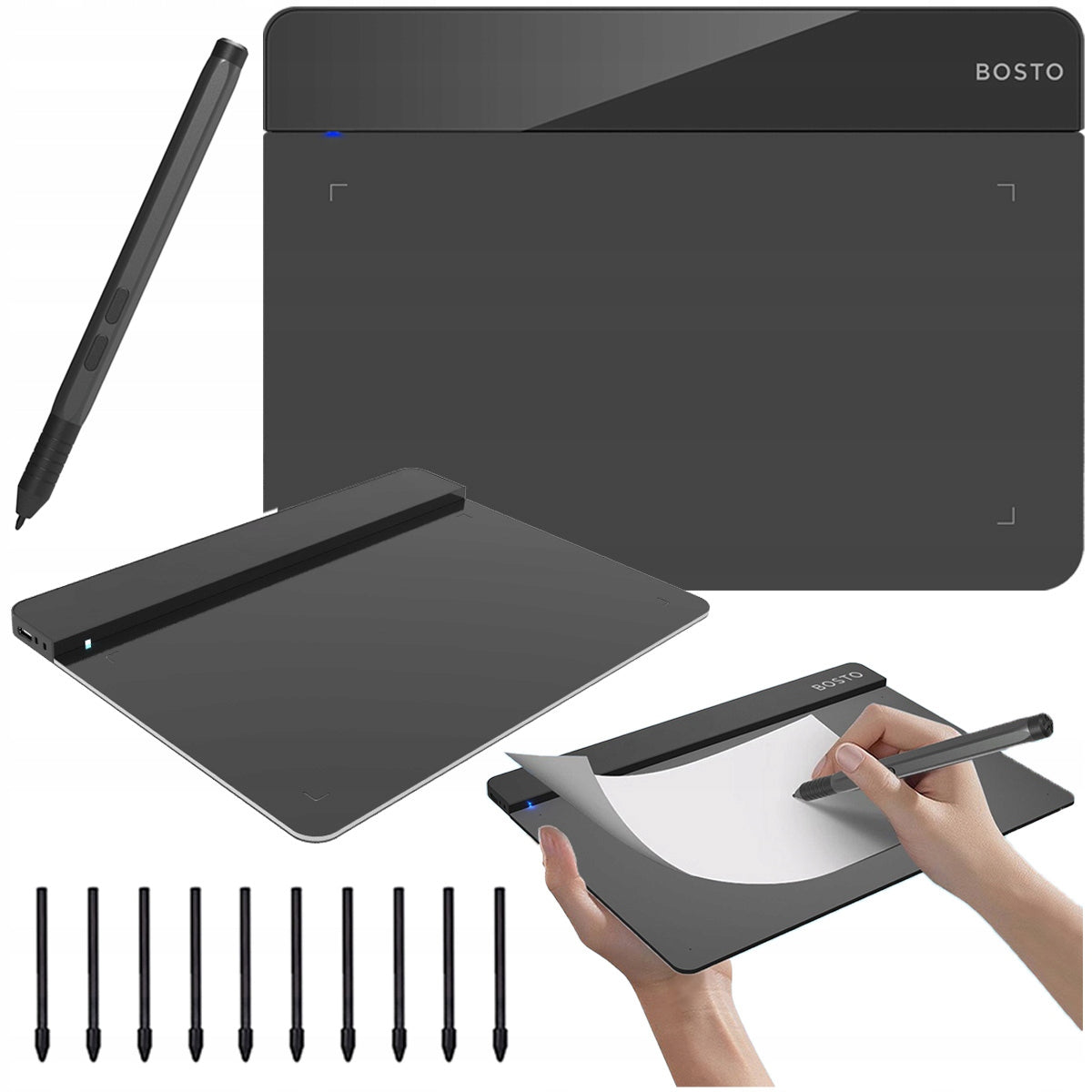 PROFESSIONAL Graphics Tablet with pen 16384 BOSTO T640