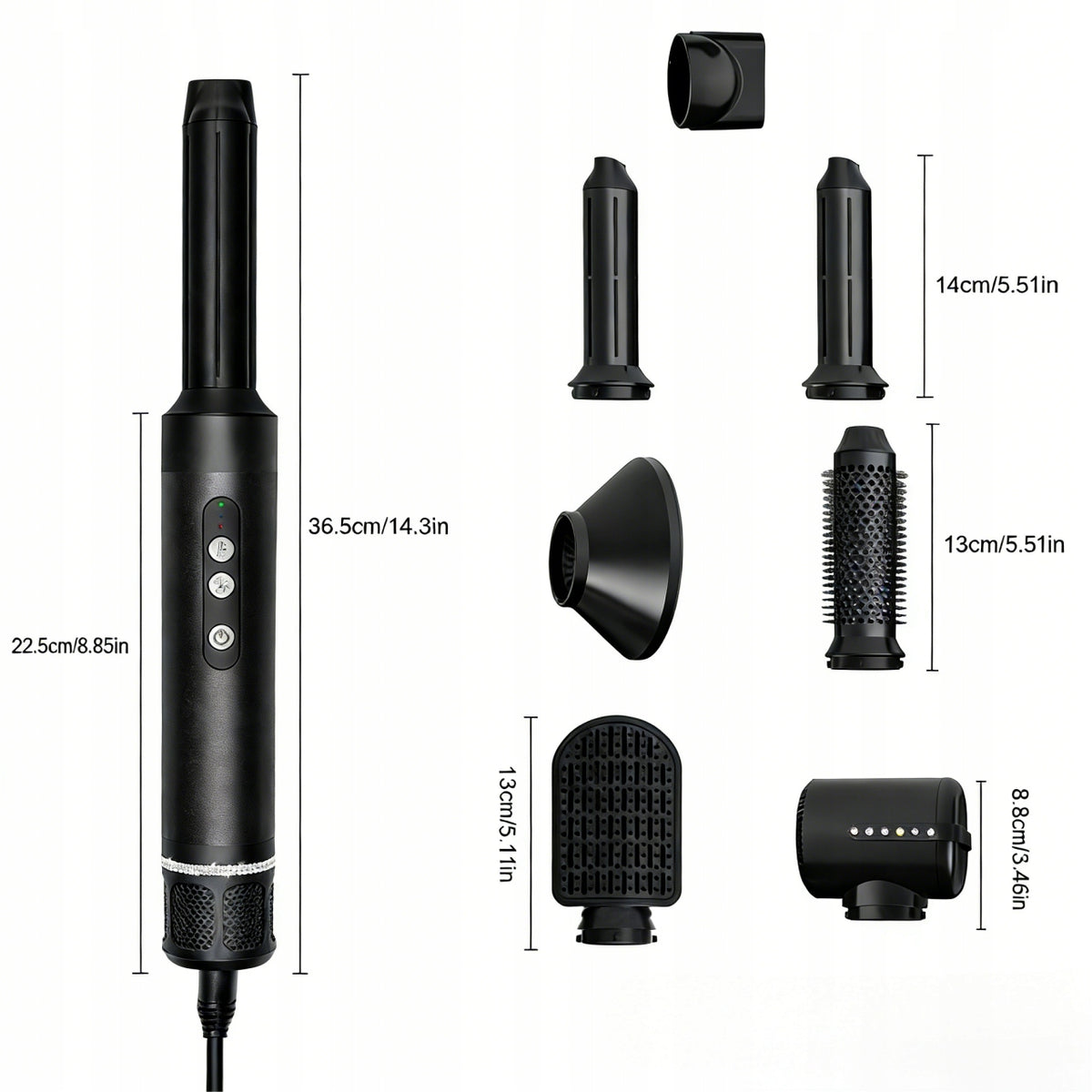 PROFESSIONAL HAIR DRYER WITH IONIZATION 1400W 7 TipS 3 MODES Manufacturer code ZFHS9250