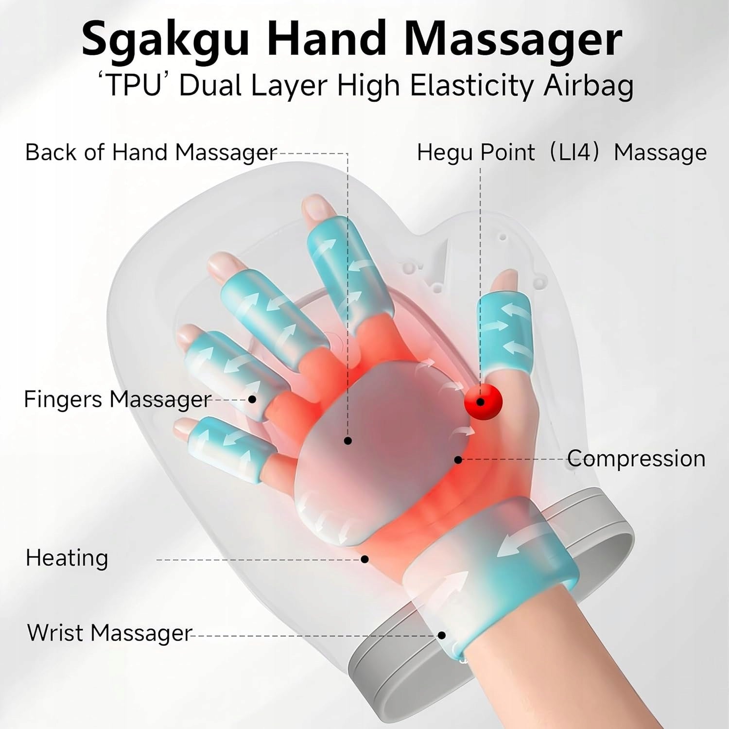 PROFESSIONAL HAND MASSAGER WITH HEATING Brand no brand