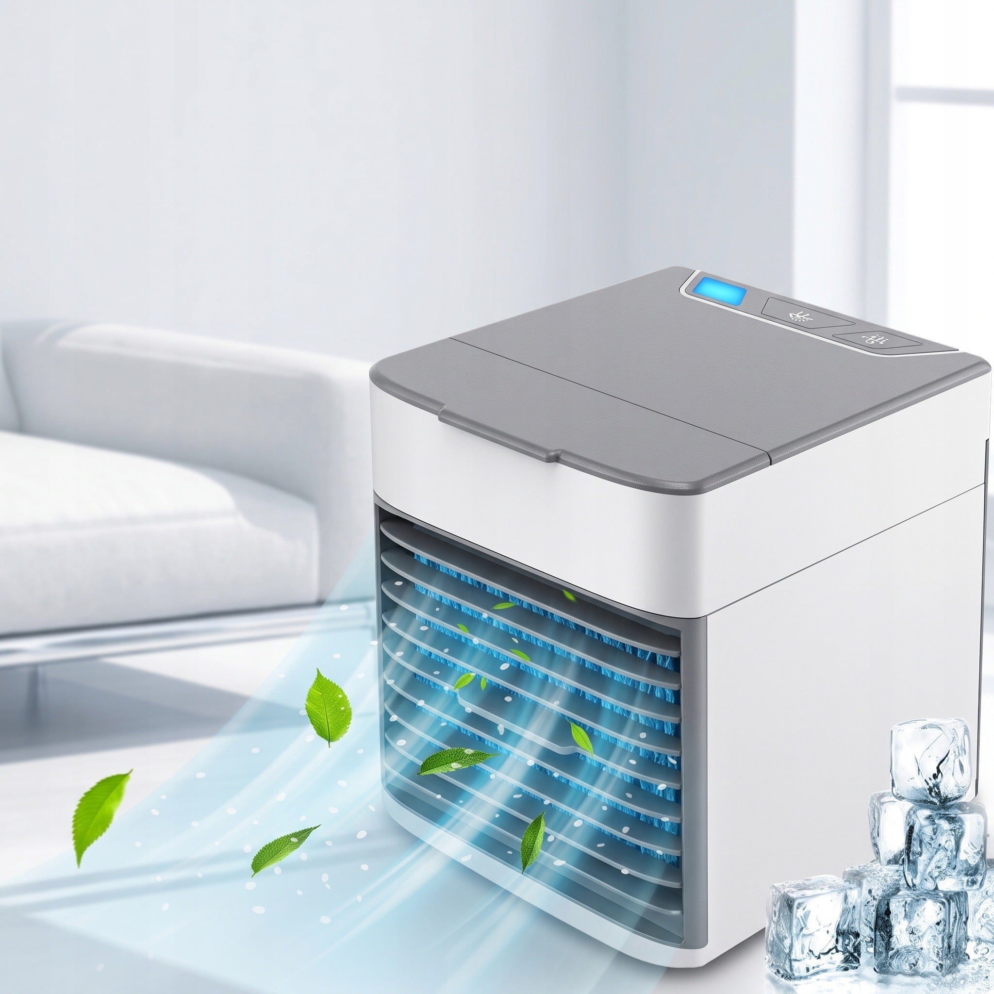PROFESSIONAL HOME PORTABLE AIR CONDITIONER FOR WATER AND ICE Packaging status original