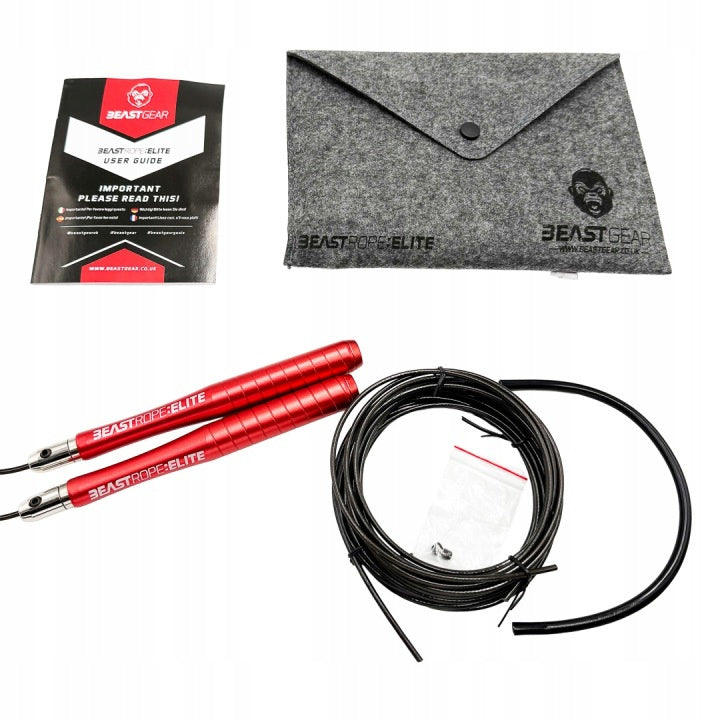 PROFESSIONAL JUMP ROPE - BEAST ROPE ELITE adjustable training with bearings