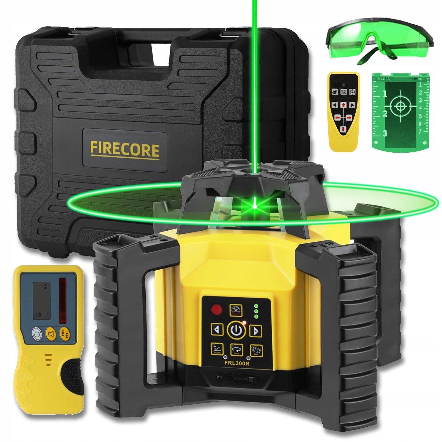 PROFESSIONAL LASER LEVELER ROTARY GEODESIC FRL300G FIRECORE