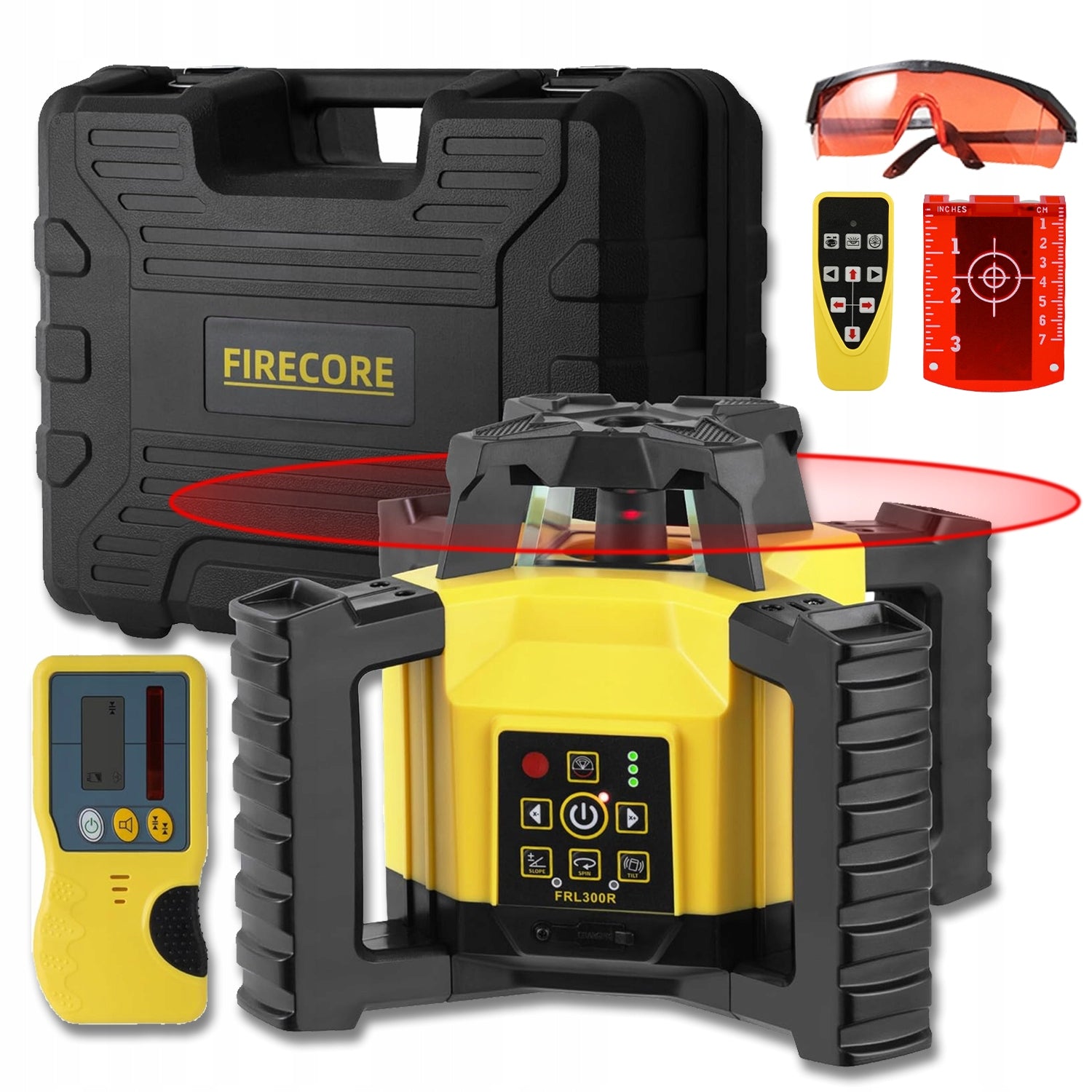 PROFESSIONAL LASER LEVELER ROTARY GEODESIC FRL300R FIRECORE