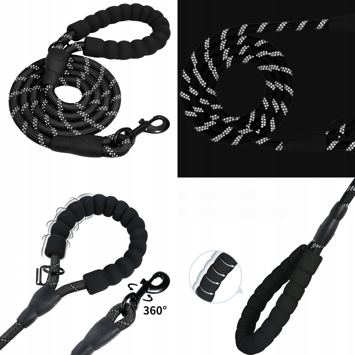 PROFESSIONAL LEASH FOR MEDIUM TO LARGE DOGS - DURABILITY AND COMFORT Packaging status original