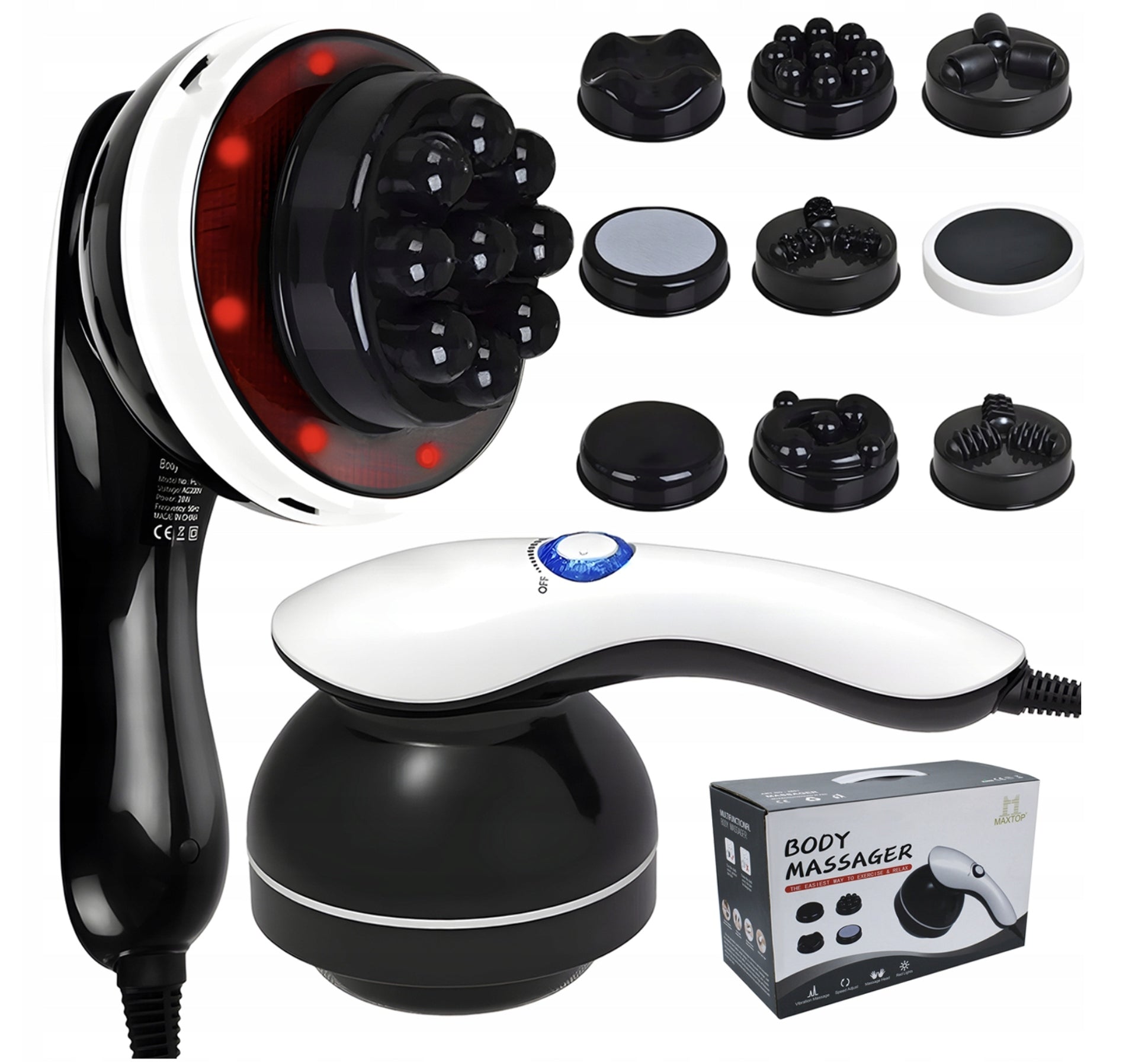 PROFESSIONAL MASSAGE GUN SLIMMING MASSAGER ANTI-CELLULITE 9in1