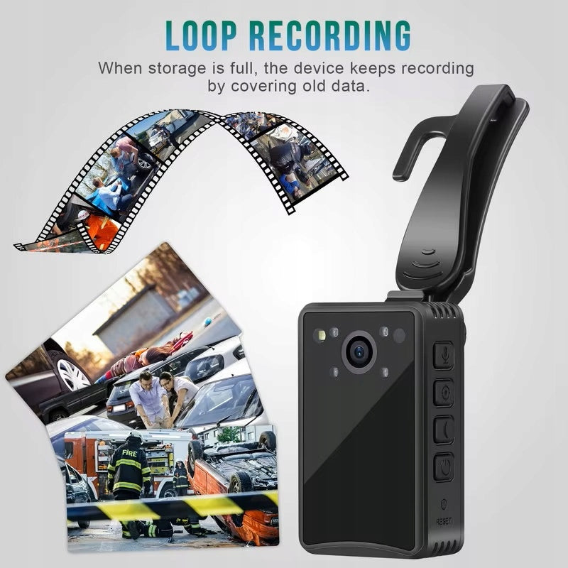 PROFESSIONAL MINI POLICE CAMERA PERSONAL MONITORING FULL HD 1080P Manufacturer code Mini body camera-2026