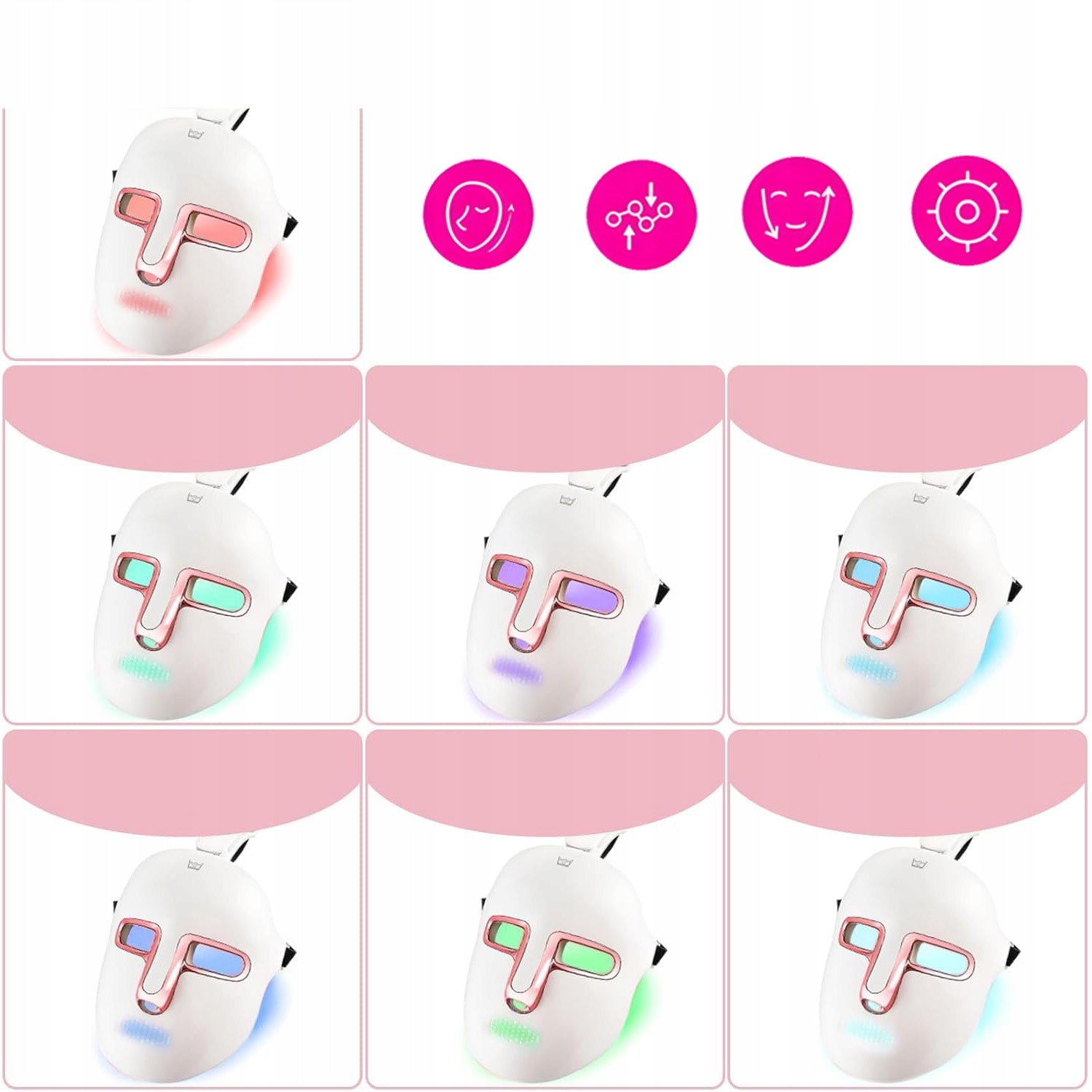 PROFESSIONAL PHOTON MASK FACE ANTI-AGING LIFTING NECK Product weight with unit packaging 0.79 kg