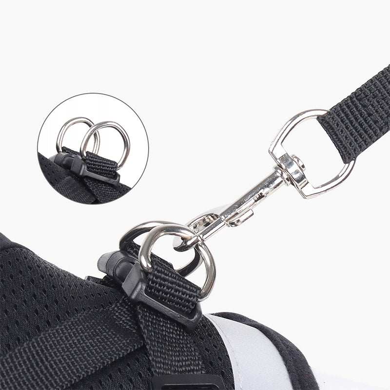 PROFESSIONAL PRESSURE-FREE WALKING HARNESS ADJUSTABLE FOR CAT + LEASH S Brand MEMFLOW