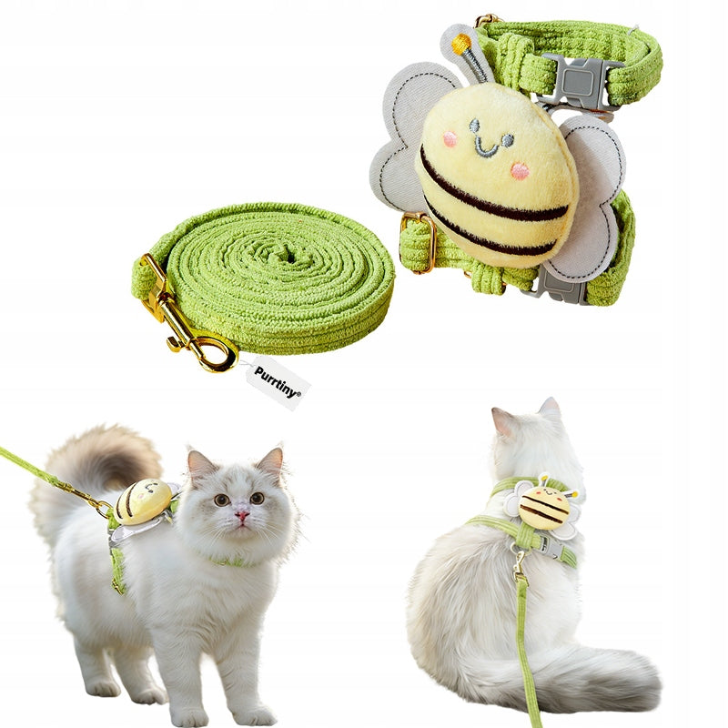 PROFESSIONAL PRESSURE-FREE WALKING HARNESS ADJUSTABLE FOR CAT S