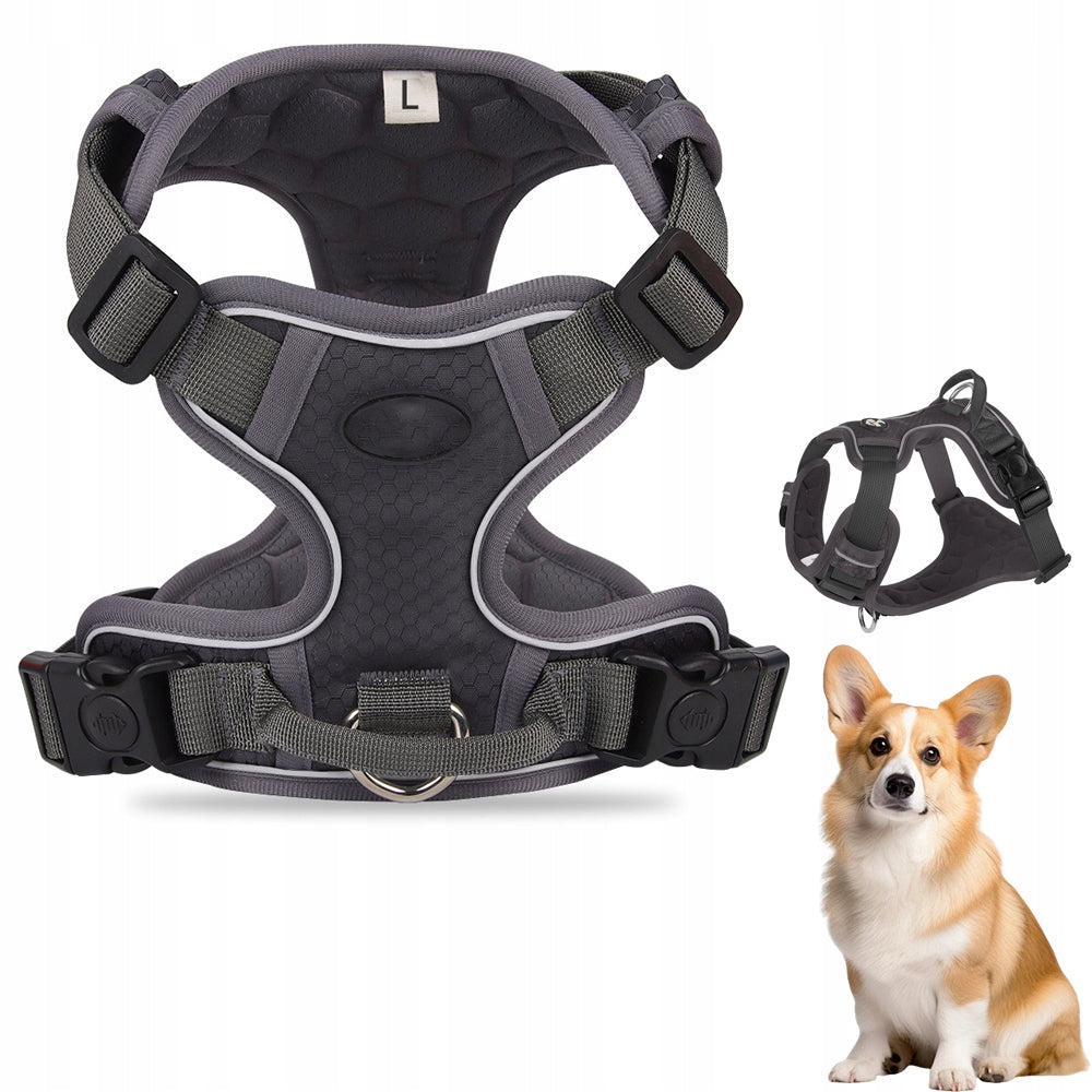 PROFESSIONAL PRESSURE-FREE WALKING HARNESS ADJUSTABLE FOR DOG SIZE L69-81cm Manufacturer code THC260503