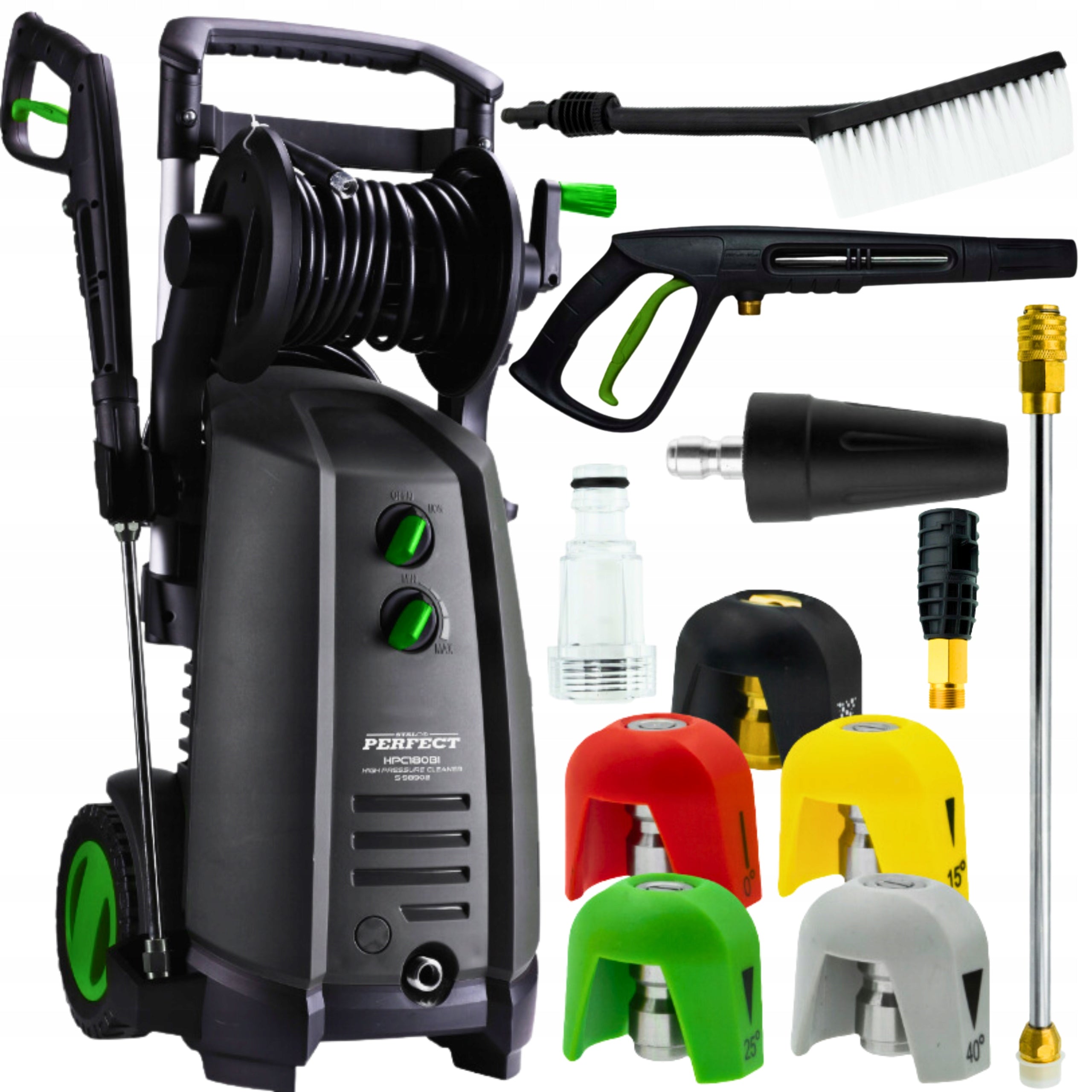 PROFESSIONAL PRESSURE WASHER STALCO 180BAR BRASS PUMP
