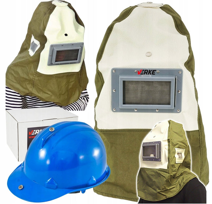 PROFESSIONAL PROTECTIVE MASK FOR SANDBLASTING SANDBLASTER WITH HELMET VISOR
