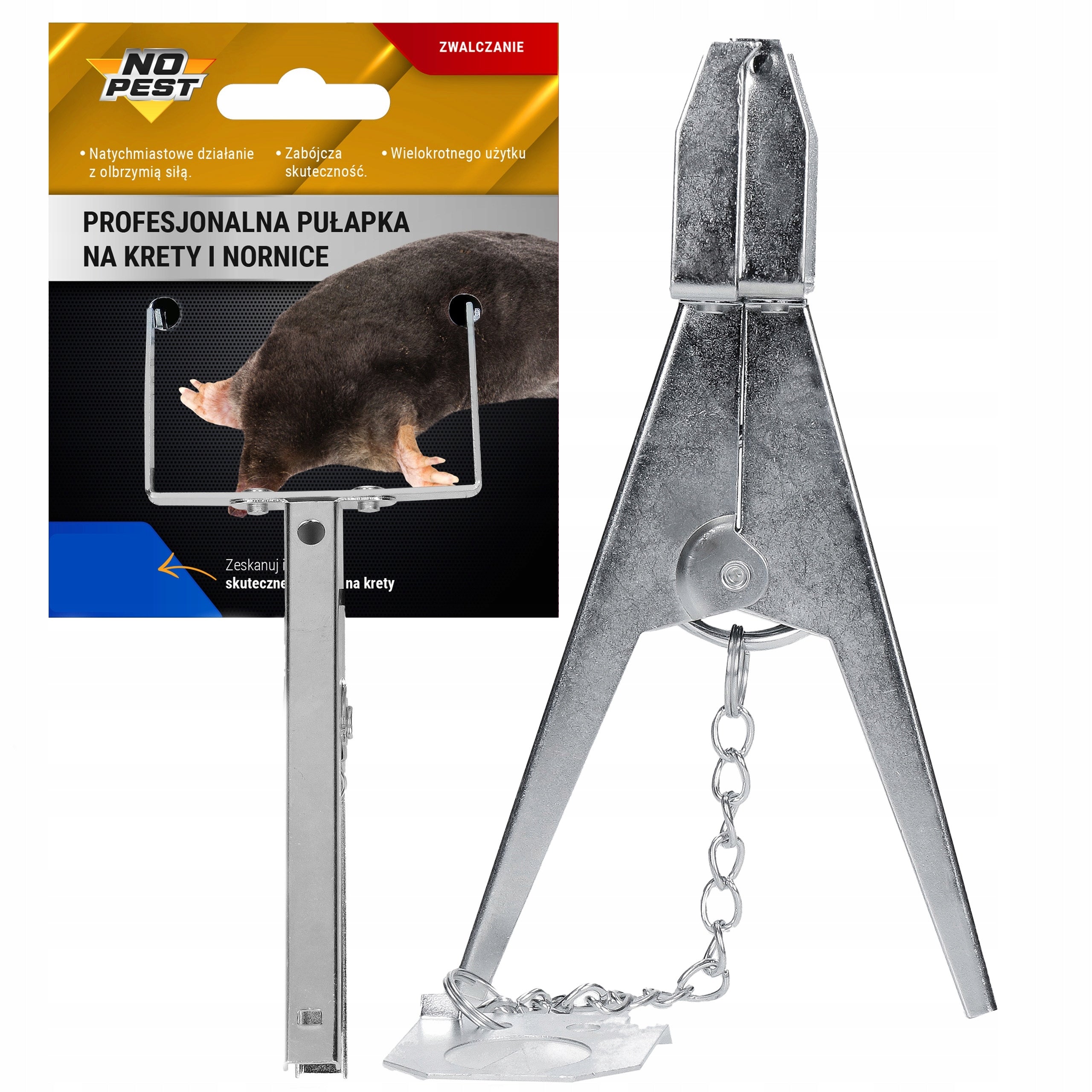 PROFESSIONAL SCISSOR TRAP FOR RODENT VOLES MOLES NO PEST MOLECATCHER