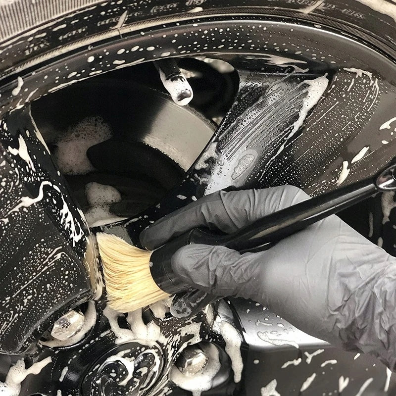 PROFESSIONAL SET OF AUTO DETAILING BRUSHES 3 PIECES NATURAL BRISTLES EAN (GTIN) 5903794421929