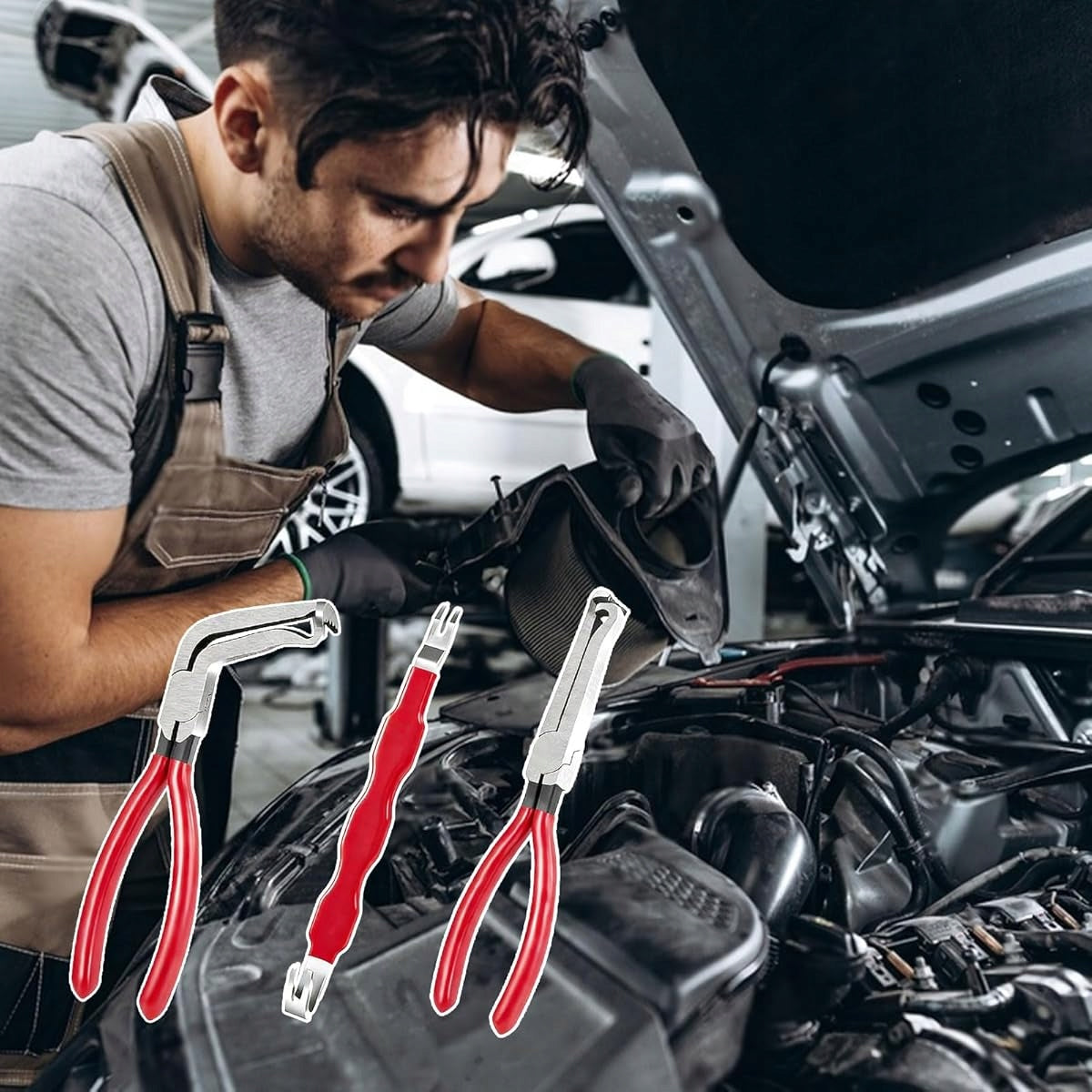PROFESSIONAL SET OF PLIERS FOR DISMANTLING CAR PLUG CONNECTORS Packaging status original