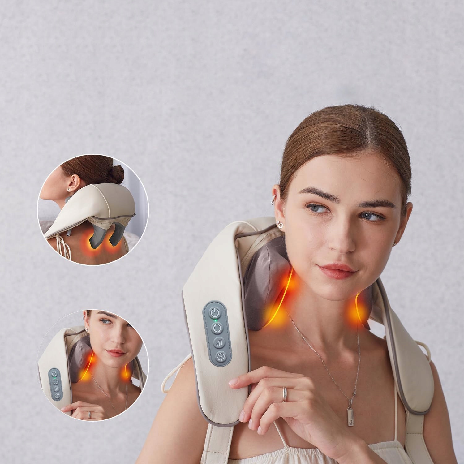 PROFESSIONAL SHIATSU MASSAGER FOR BACK NECK WARMING COLLAR Brand no brand