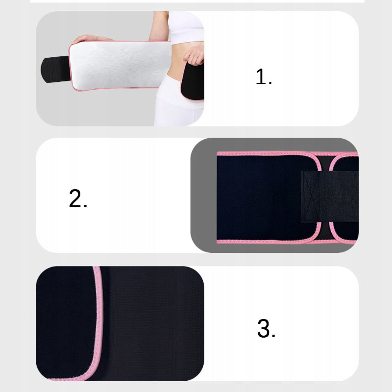 PROFESSIONAL SLIMMING BELT SLIMMING FOR GYM WORKOUTS SILVER ION AND POCKET Brand no brand
