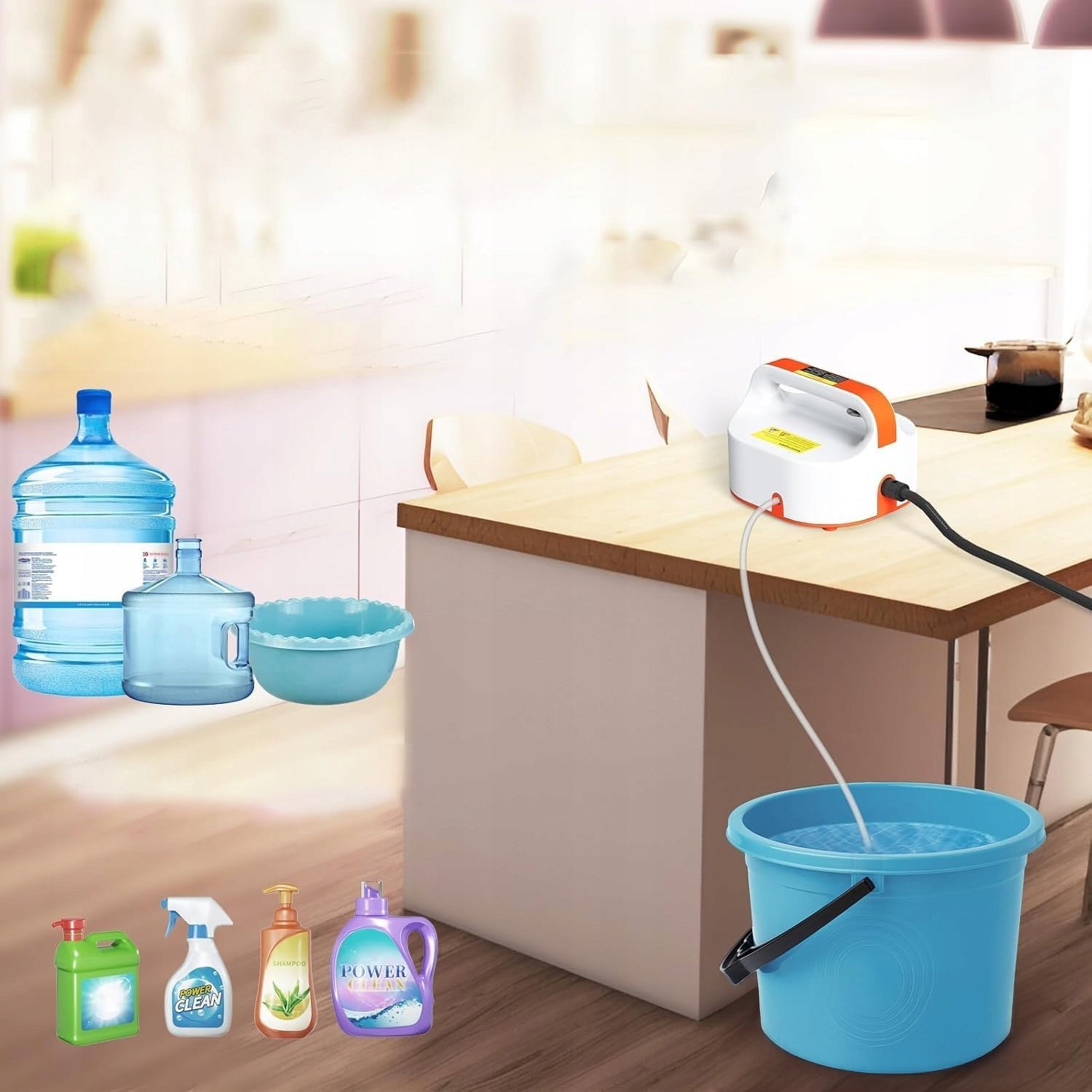 PROFESSIONAL STEAM CLEANER 105°C FOR DISINFECTING TOYS SHALLOW MATTRESS Product weight with unit packaging 1.7 kg