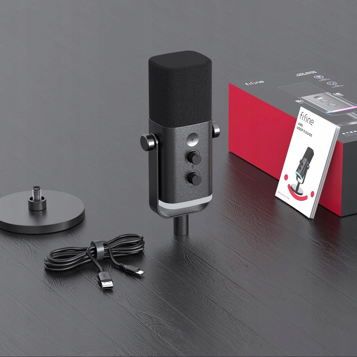 PROFESSIONAL STUDIO GAMING MICROPHONE FOR COMPUTER SOUND USB XLR Brand Fifine
