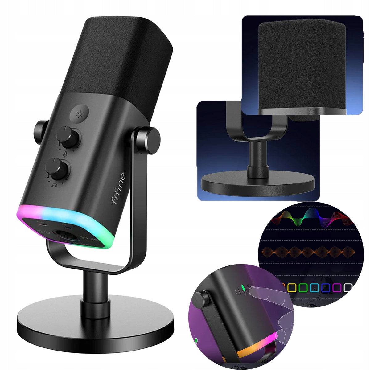 PROFESSIONAL STUDIO GAMING MICROPHONE FOR COMPUTER SOUND USB XLR