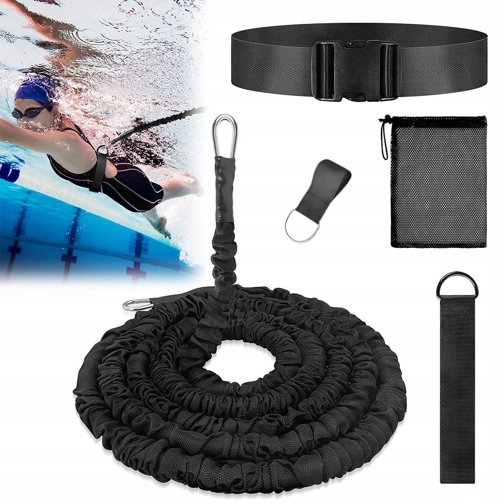 PROFESSIONAL SWIMMING TRAINER IN PLACE RUBBER FOR SWIMMING POOL BELT MESH BAG Packaging status original