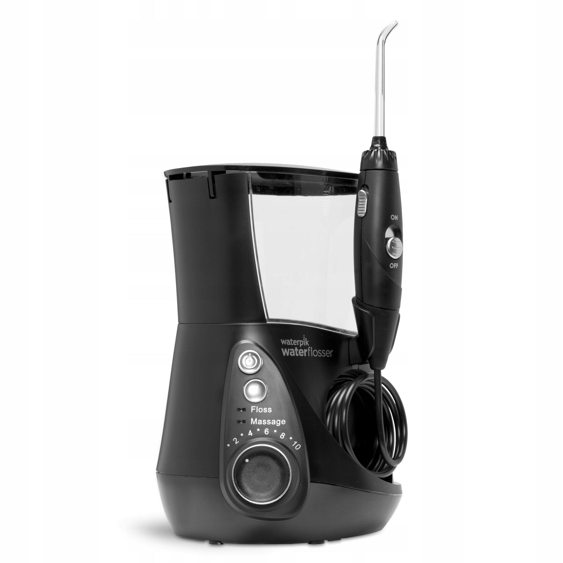 PROFESSIONAL TOOTH IRRIGATOR ADJUSTABLE PRESSURE TIMER 5 MODES 4 NOZZLES Brand Waterpik