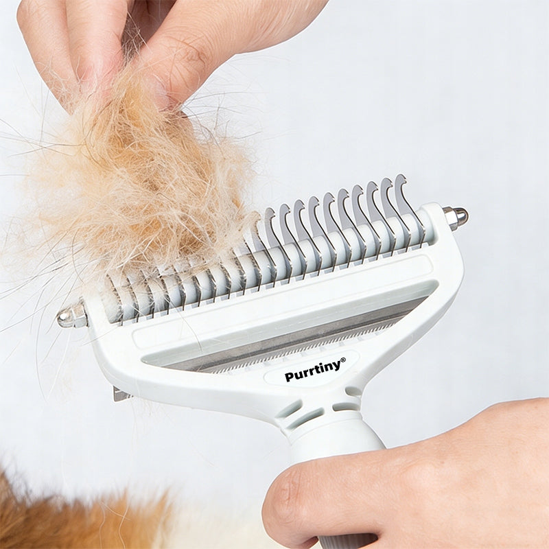PROFESSIONAL TRIMMER CARDED TANGLE COMB REMOVES DEAD DOG HAIR Packaging status original
