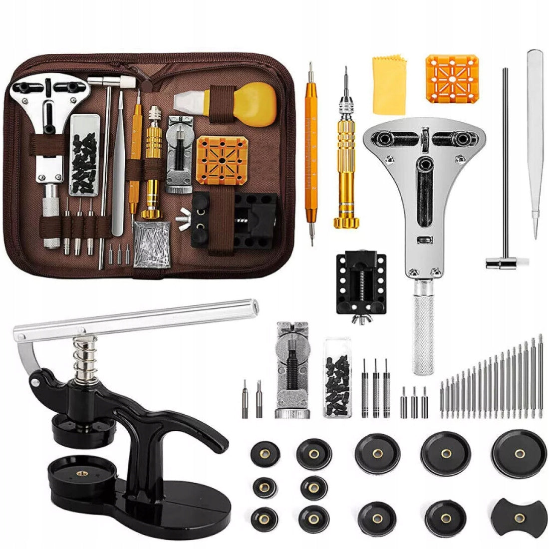 PROFESSIONAL WATCHMAKING KIT FOR REPAIRING WATCHES 162 ELEMENTS Brand no brand