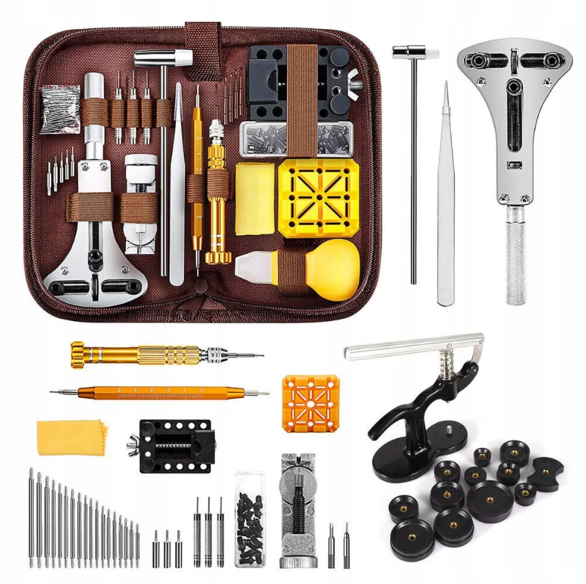 PROFESSIONAL WATCHMAKING KIT FOR REPAIRING WATCHES 162 ELEMENTS Manufacturer code 6900181955004