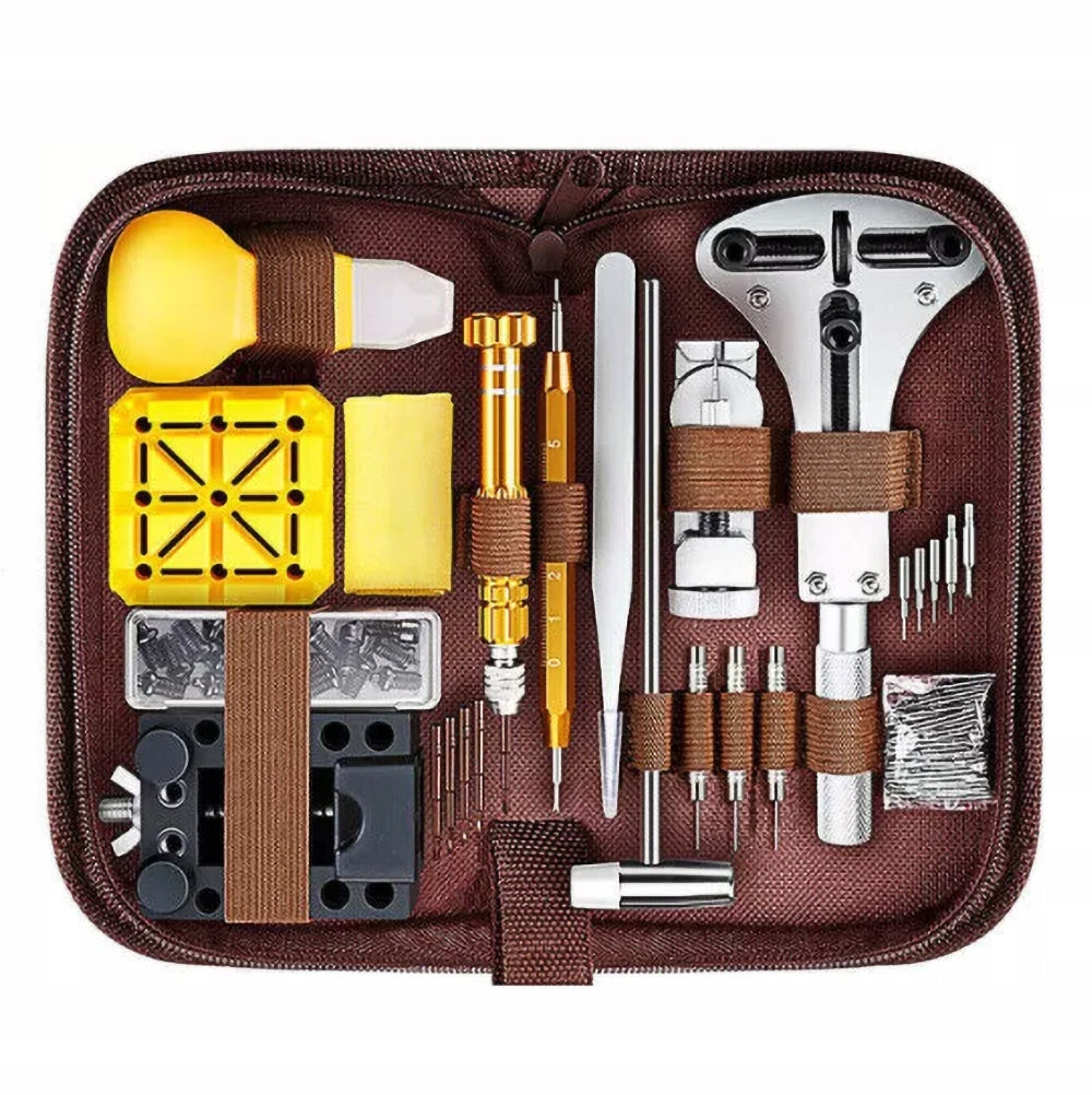 PROFESSIONAL WATCHMAKING KIT FOR REPAIRING WATCHES 162 ELEMENTS