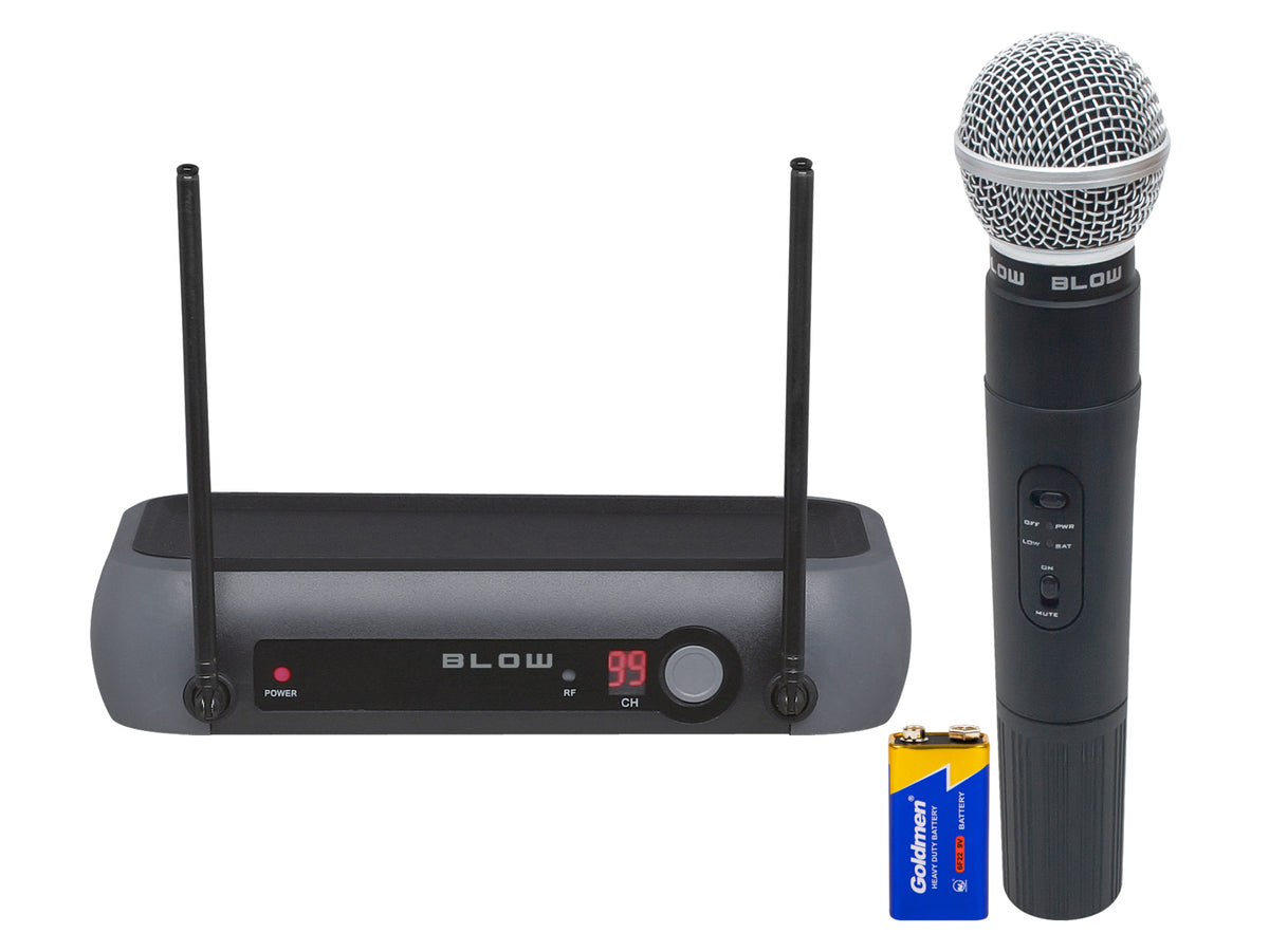 PROFESSIONAL WIRELESS MICROPHONE RECEIVER 50m KARAOKE JACK 6.3 SET Packaging status original