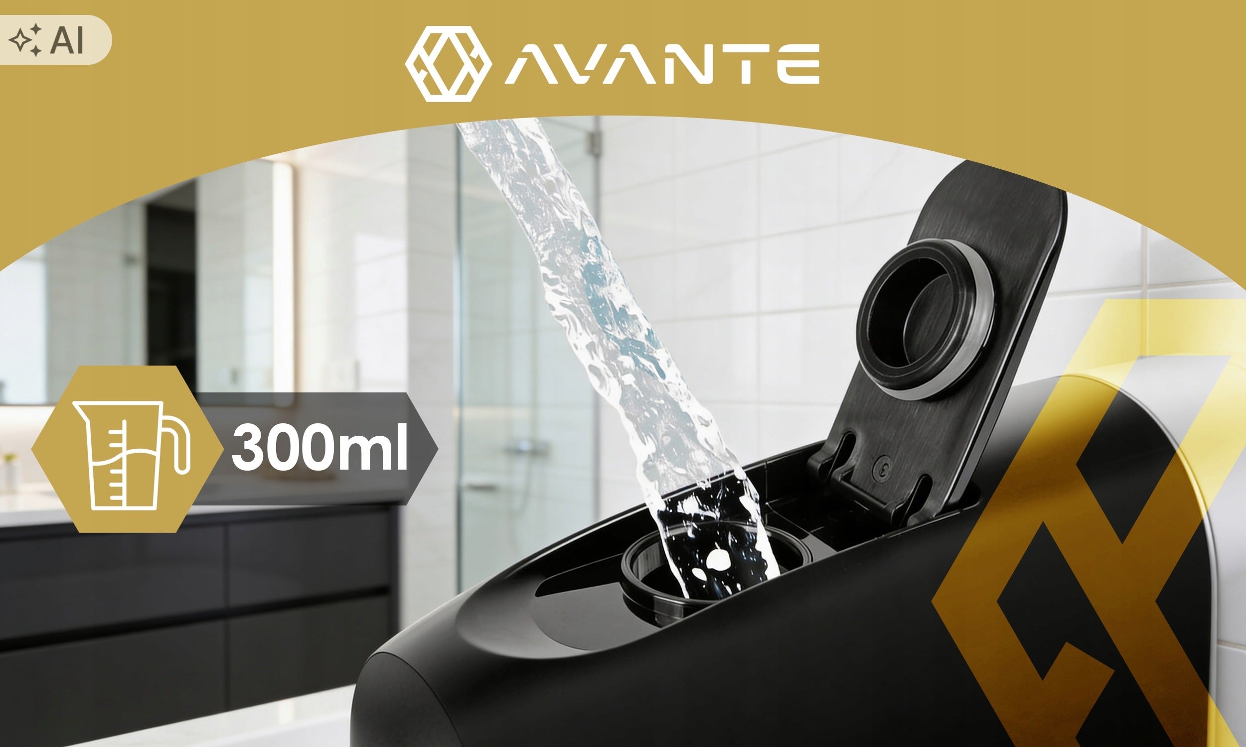 PROFESSIONAL WIRELESS TOOTH IRRIGATOR 4 OPERATING MODES + 3 NOZZLES Brand Avante