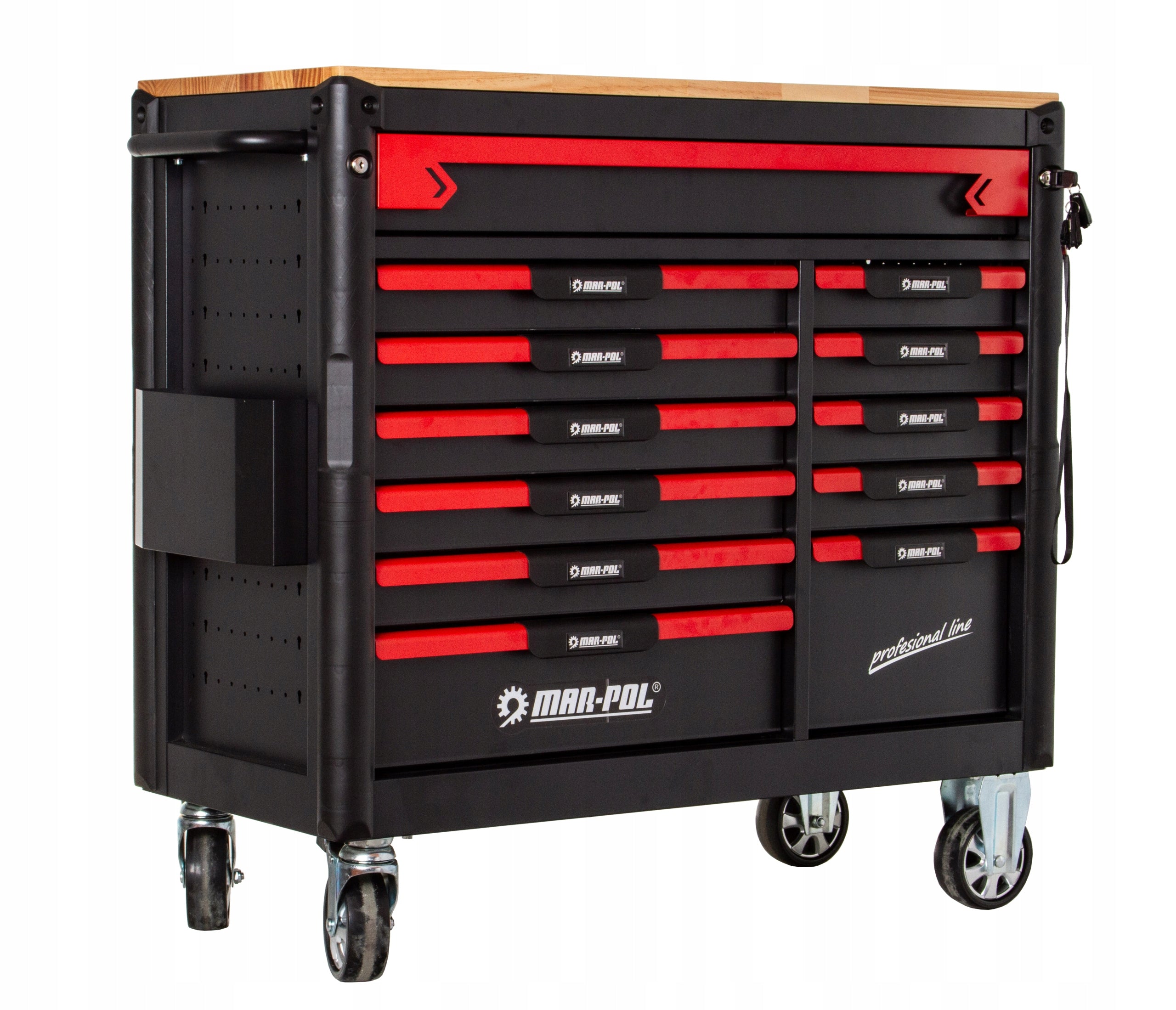 PROFESSIONAL WORKSHOP CABINET SERVICE TOOL Trolley 12 Drawers XXL Accessories included yes