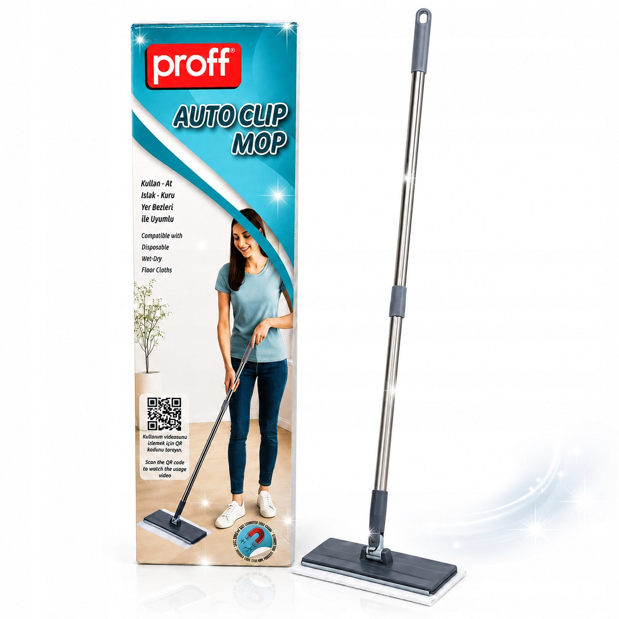 PROFF Auto Clip Rotary Mop for Magnetic Touchless Wipes Manufacturer code 8681503003594