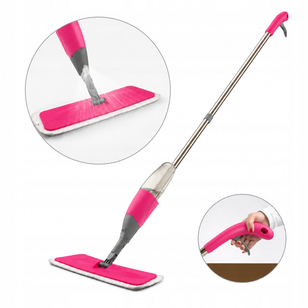 PROFF Spray Box MOP WITH SPRAYER FLAT WASHING FLOOR SPRAY PINK Manufacturer code 5905655032848