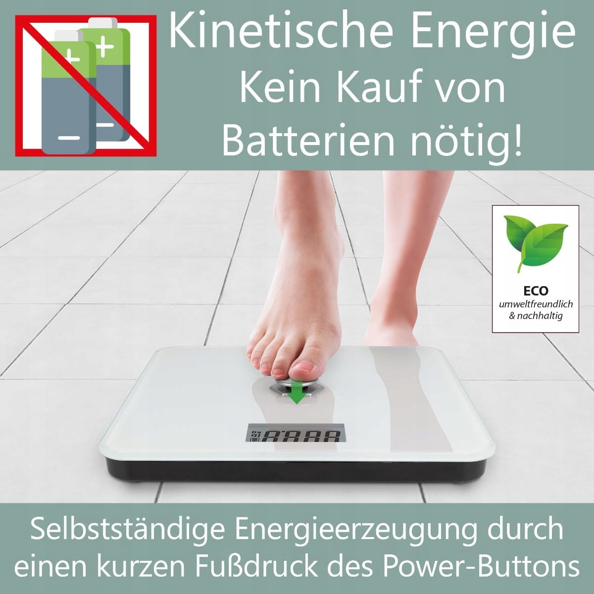 PROFICARE Personal Scale Without Battery With Range 5kg-180kg LCD Display EAN (GTIN) 5906521915838