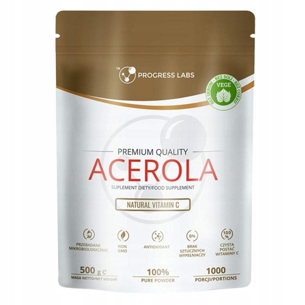 PROGRESS LABS ACEROLA NATURAL VITAMIN C 500g Expiration date at least six months from the date of purchase