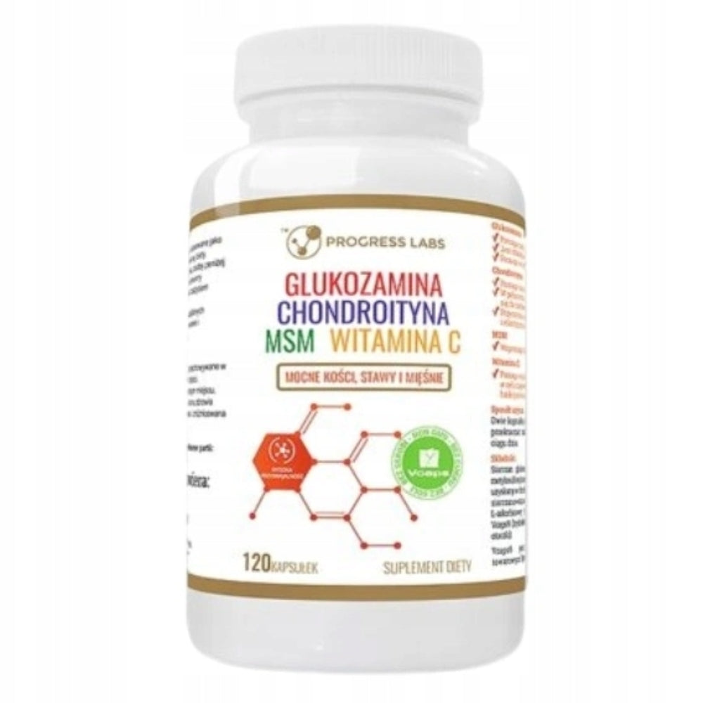 PROGRESS LABS BEEF GLUCOSAMINE CHONDROITIN MSM VITAMIN C 120 kaps Manufacturer code 5907709720596