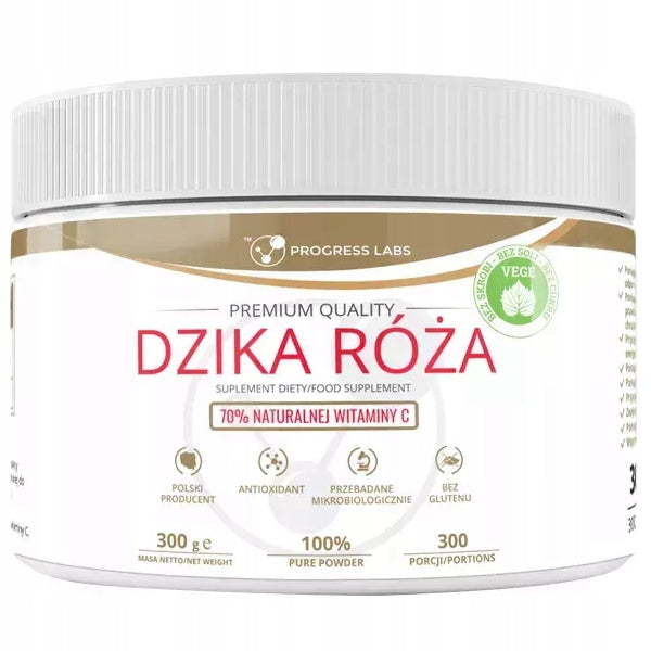 PROGRESS LABS WILD ROSE 300g VITAMIN C POWDER Manufacturer code Zmęczenie