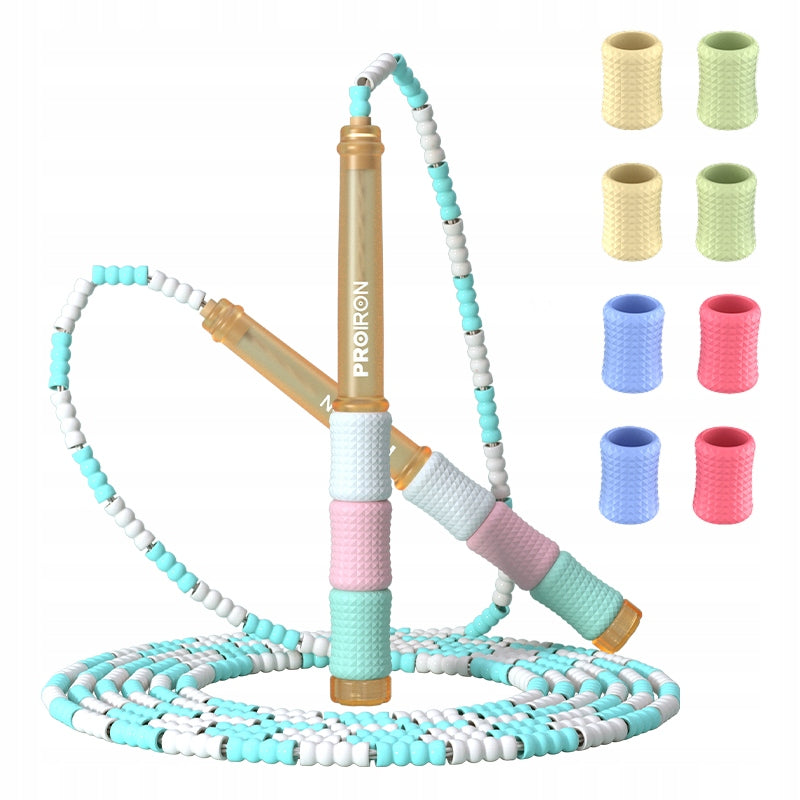 PROIRON Bead Jump Rope for Children 2,8 m Adjustable
