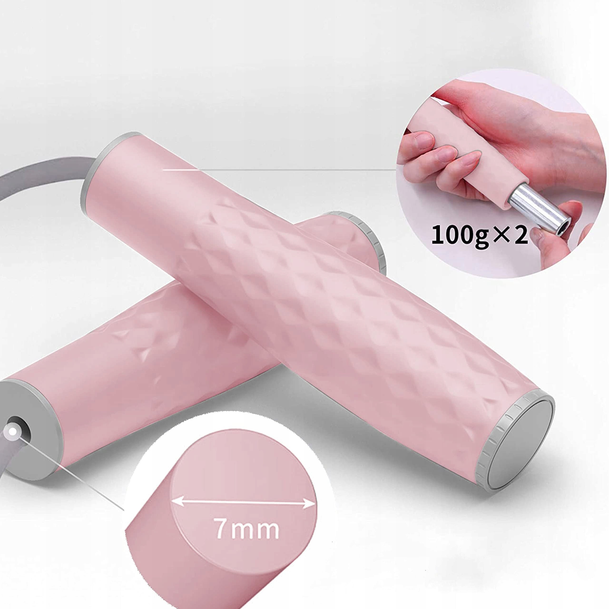 PROIRON Jump Rope with Load Adjustable 3m Pink Fitness Manufacturer code PRO-TS02-1