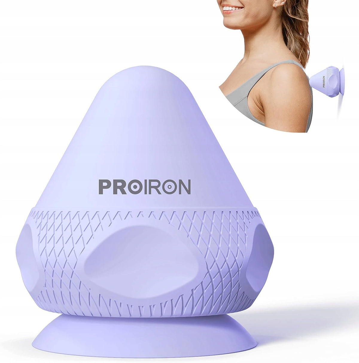 PROIRON Massage Ball with Suction Cup Point Massager Purple