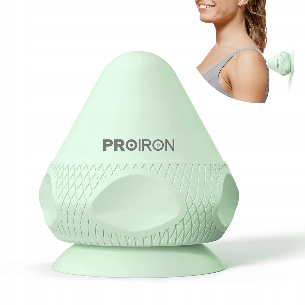 PROIRON Massage Ball with Suction Cup Spot Massager Green