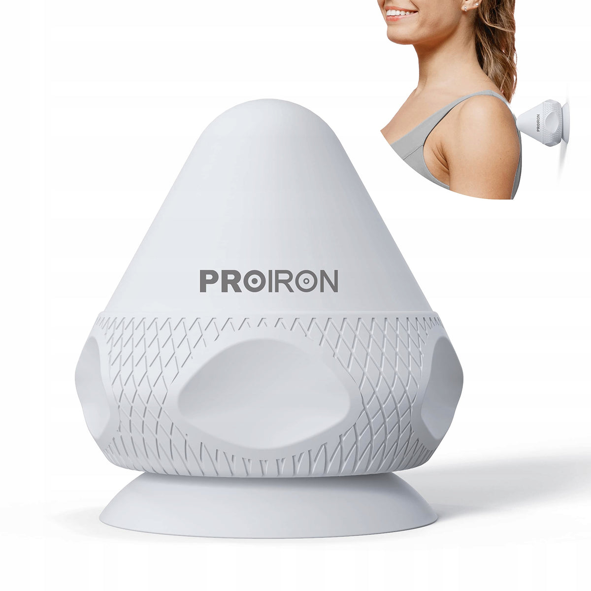 PROIRON Massage Ball with Suction Cup Spot Massager Grey