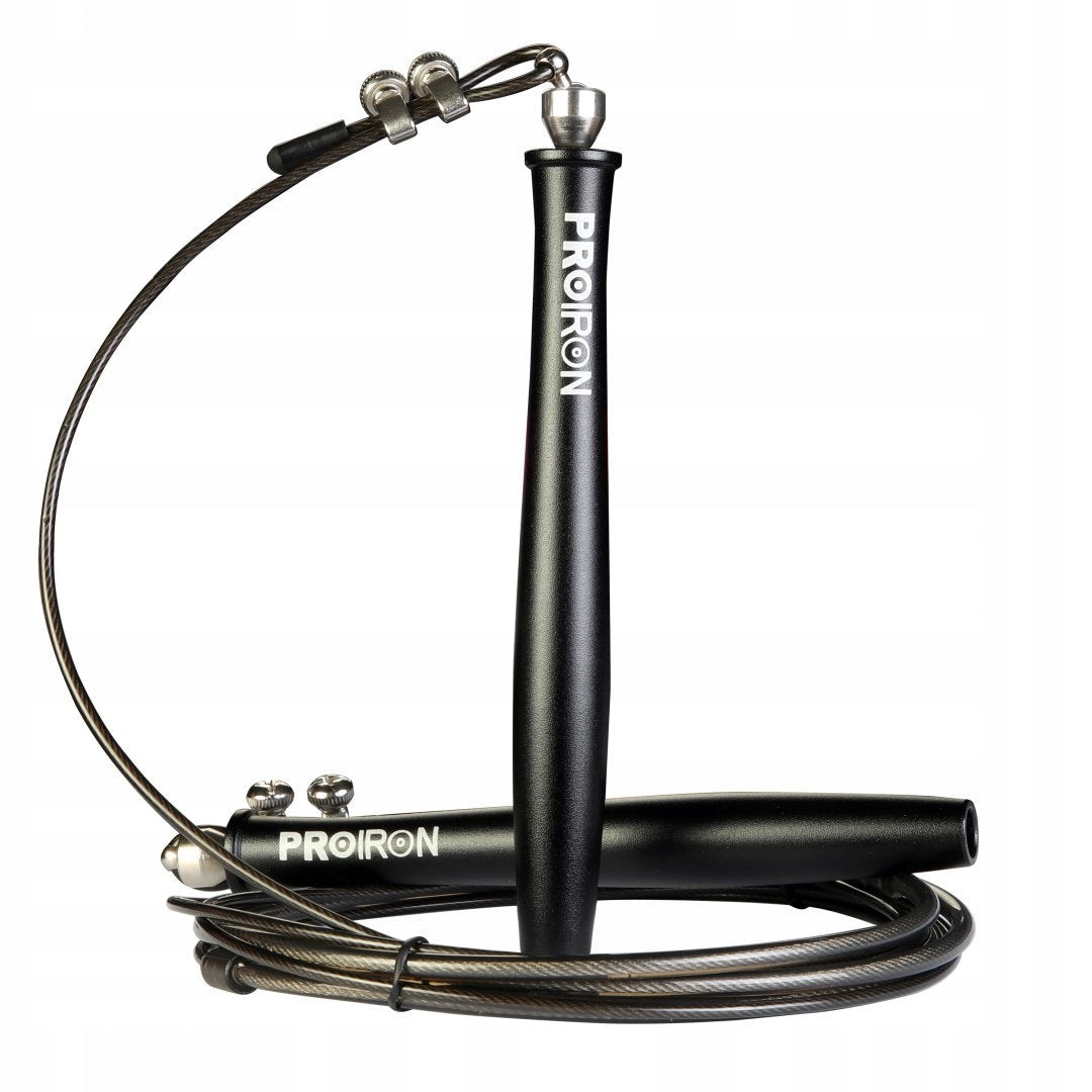 PROIRON STEEL JUMP ROPE ON BEARINGS ADJUSTABLE CROSSFIT BOXING 3M