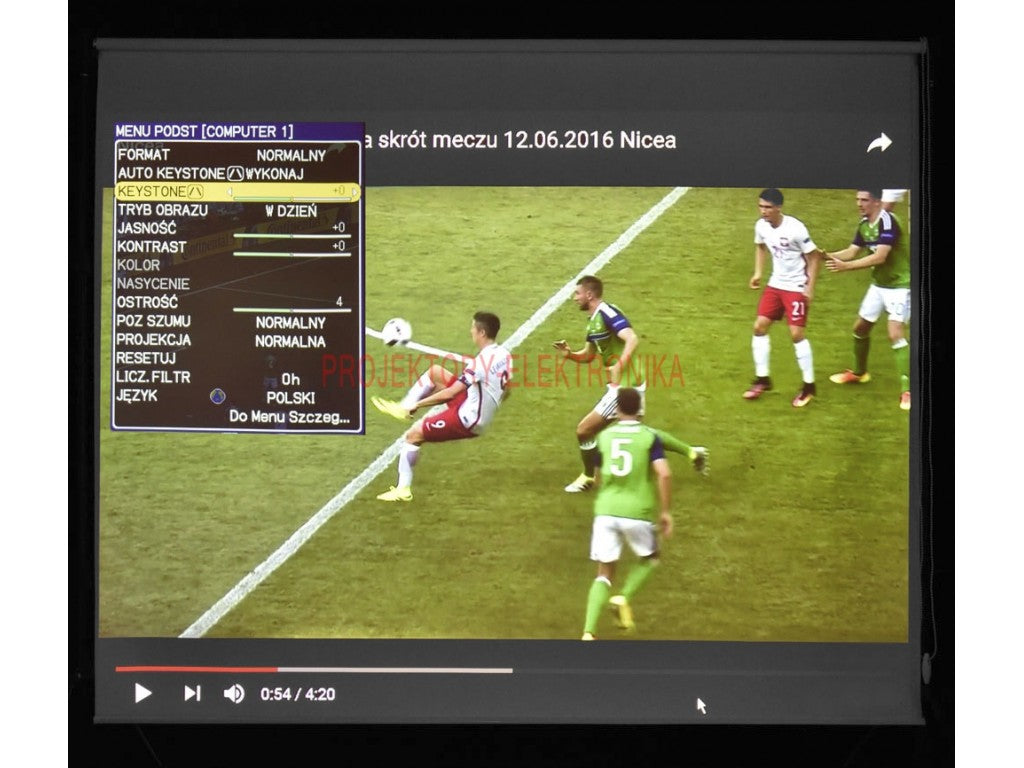 PROJECTION SCREEN FOR PROJECTOR 200x180cm Brand no brand