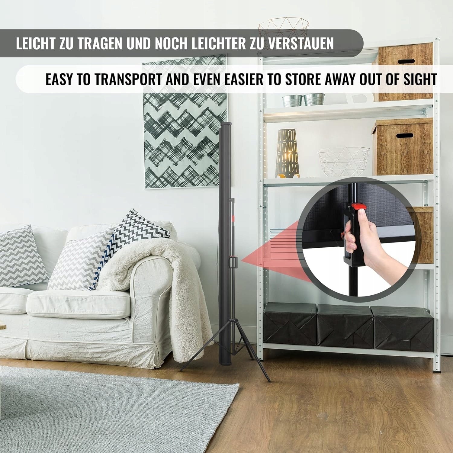 PROJECTION SCREEN PROJECTOR SCREEN 113'' CINEMA SCREEN Brand Jago